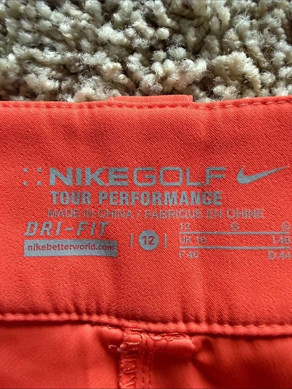 Nike Orange Women's Casual Shorts - Picture 2 of 4